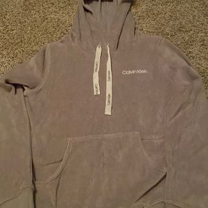 Womens Calvin Klein hoodie soft grey small